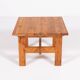 Scandinavian Modern solid pine coffee table