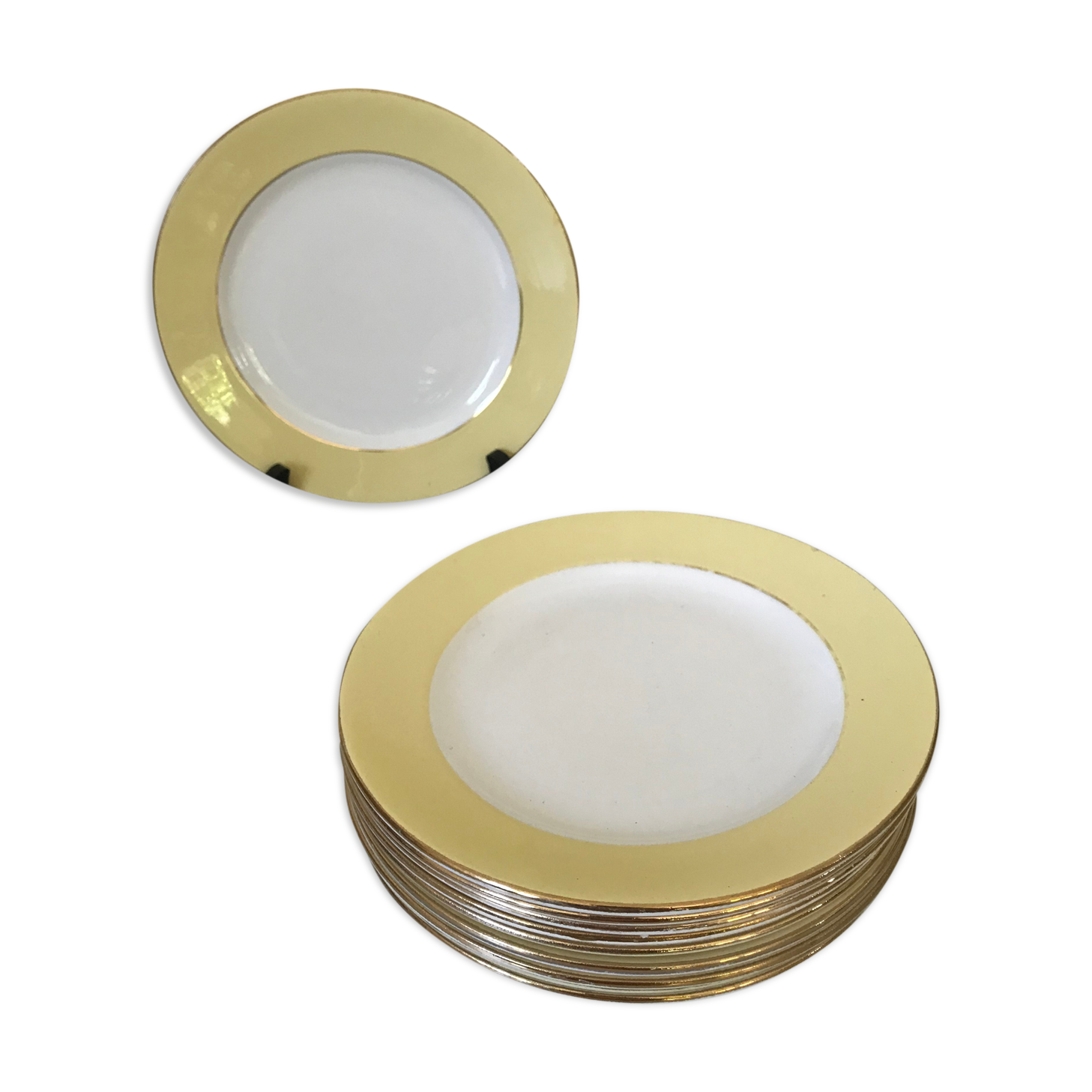 10 saint-amand dessert plates