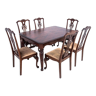 Antique table and chairs from the 19th century