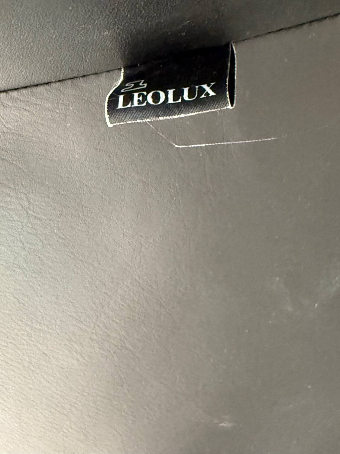 Old 2/3 seater lounge sofa designed by Jan Armgardt for Leolux in black leather