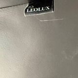 Old 2/3 seater lounge sofa designed by Jan Armgardt for Leolux in black leather