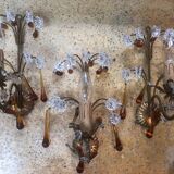 Tassel wall lights x3