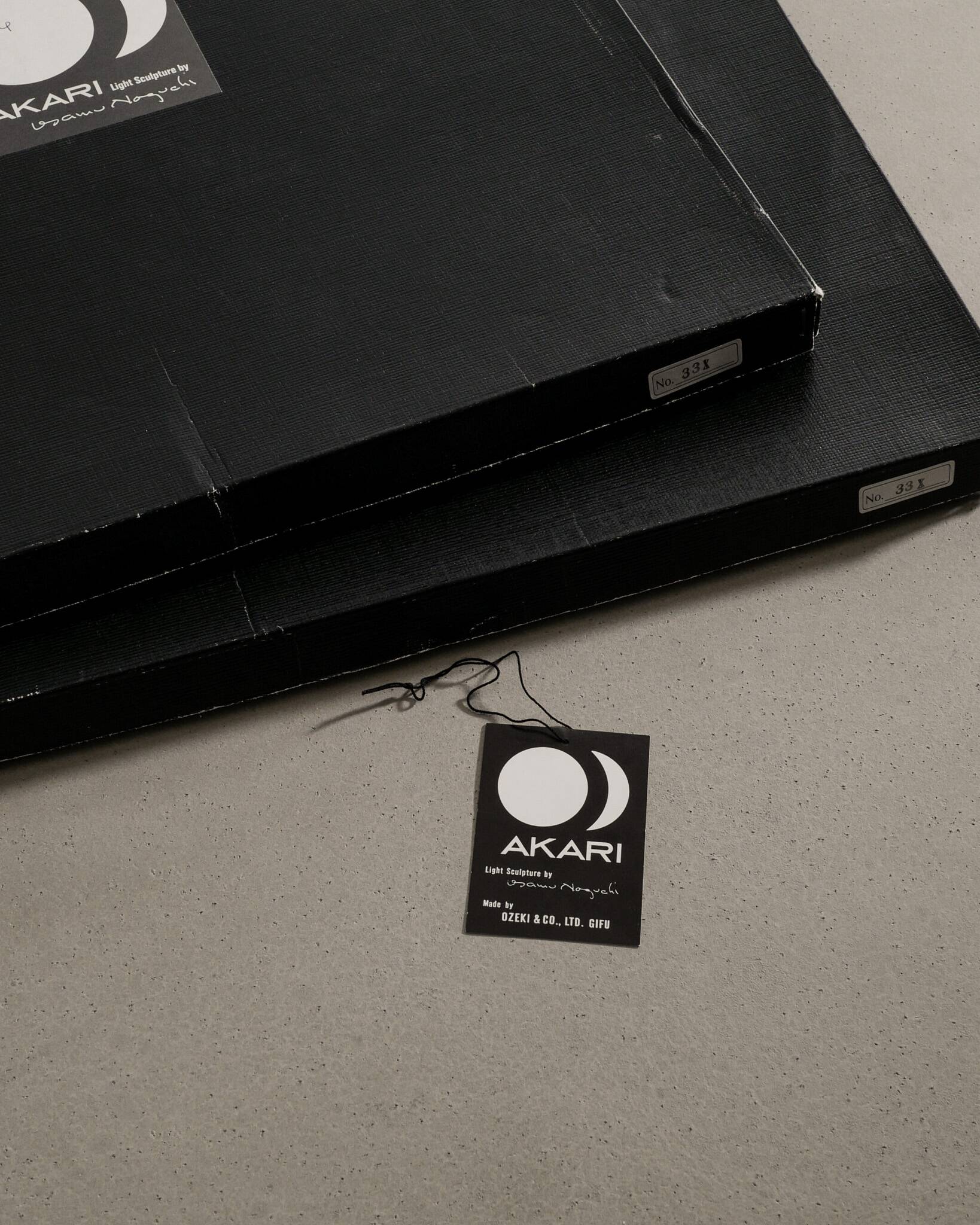 Vintage Mid Century "35X" Paper Ceiling Pendant Lamp by Isamu Noguchi 1970s