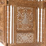 Indian four-leaf wooden screen