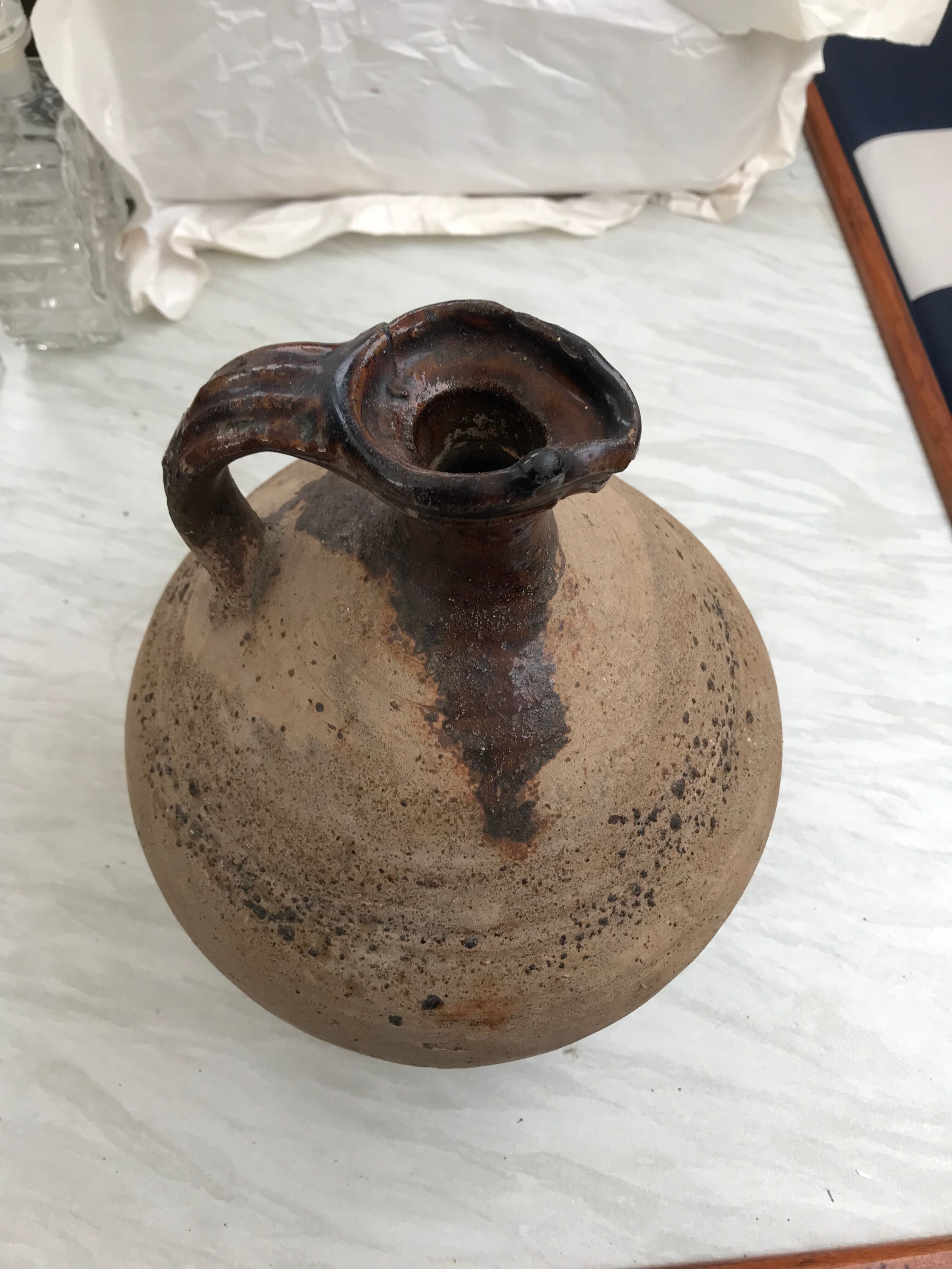 Nineteenth century sandstone pourer