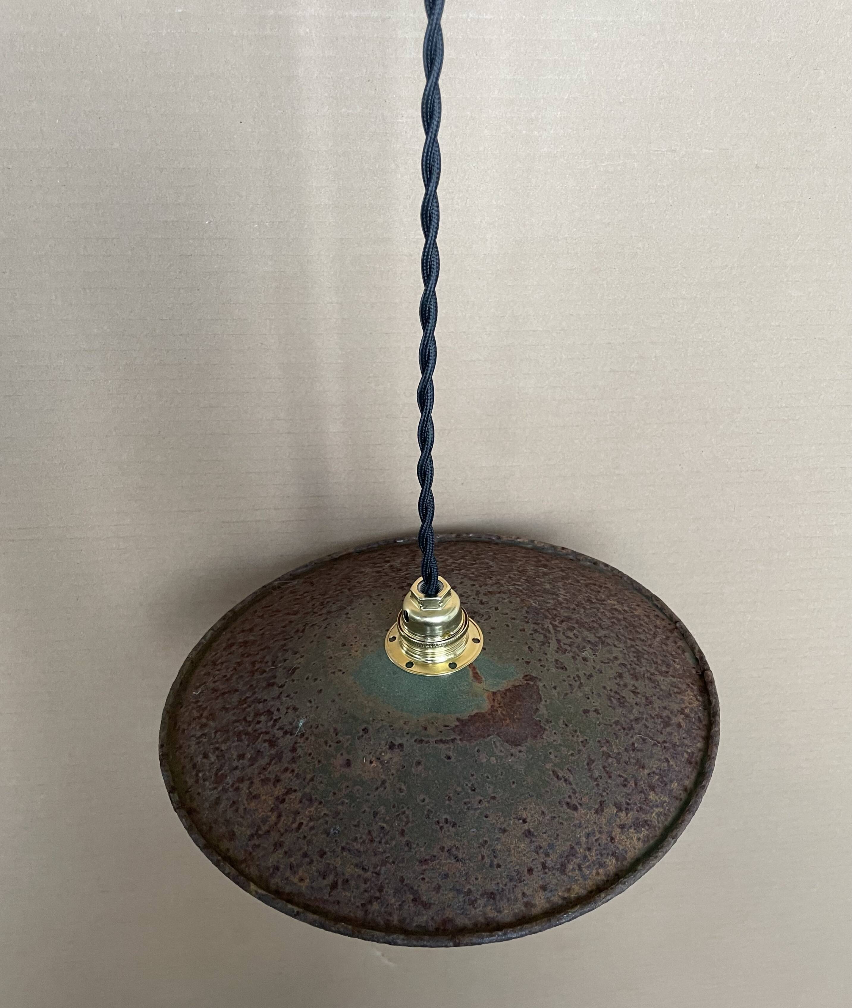Old industrial pendant light