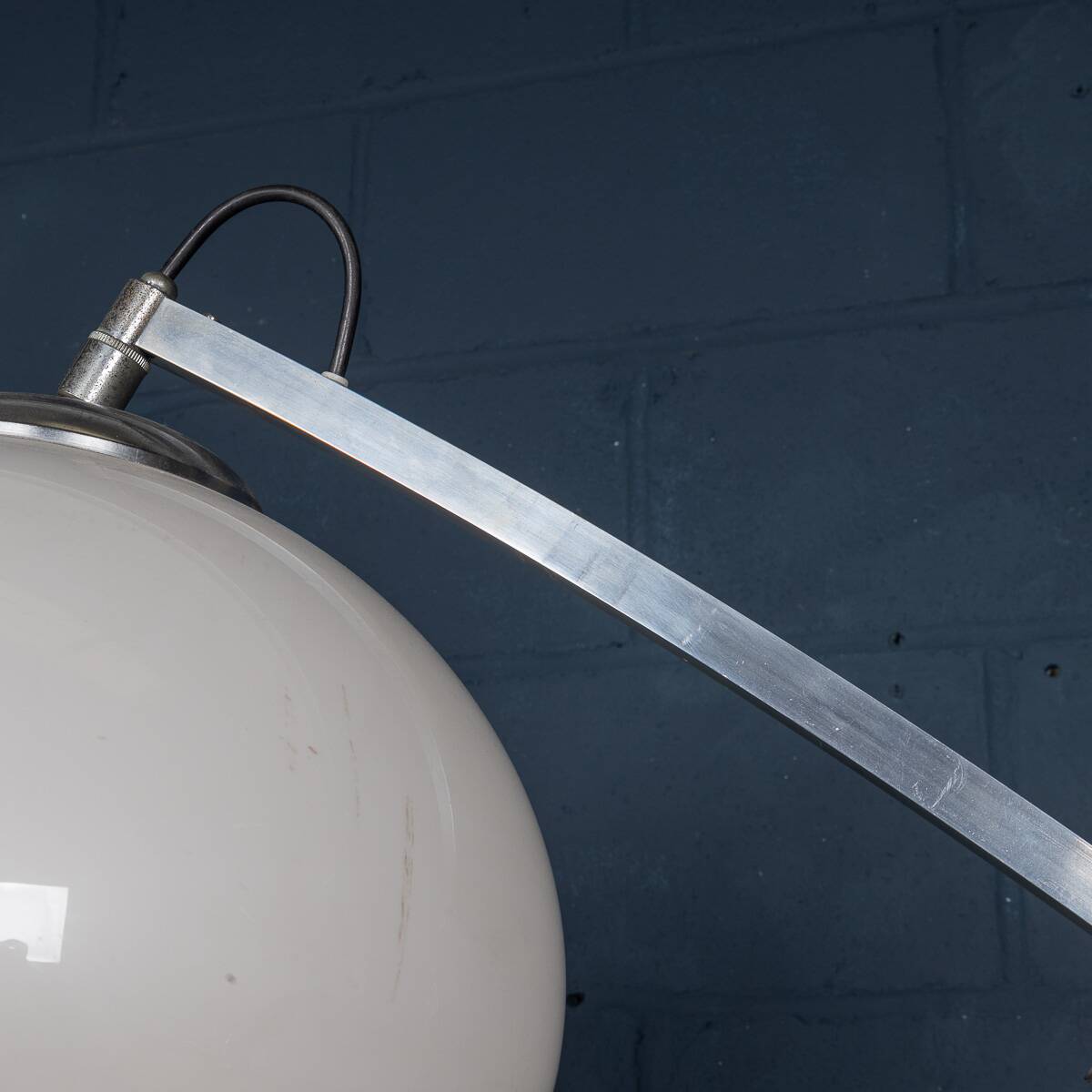 20thC ITALIAN EXTENDABLE ARC FLOOR LAMP c.1970