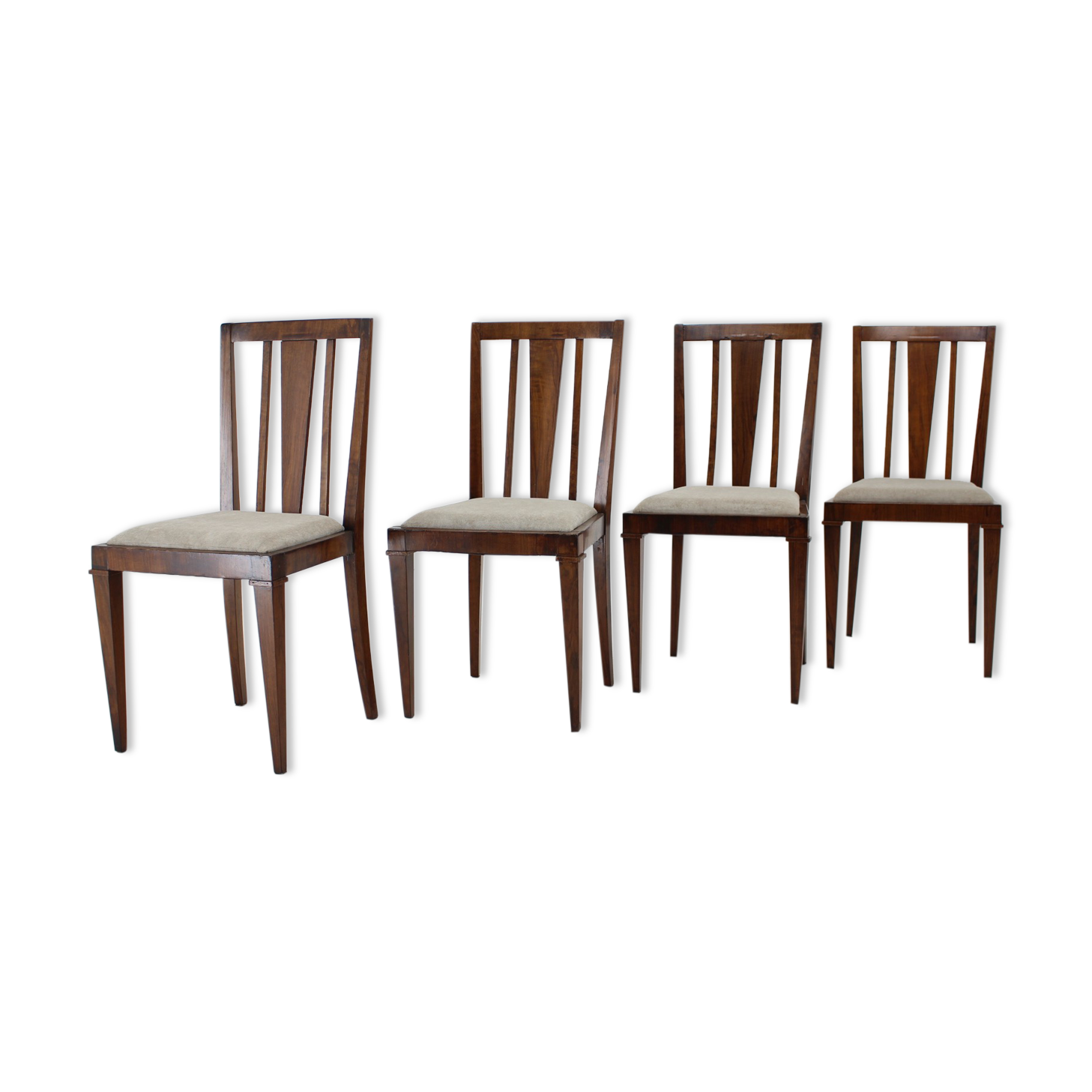 1930s Art deco Dining Chairs, Czechoslovakia