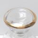 Carafe glass gilded and engraved