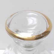 Carafe glass gilded and engraved
