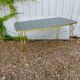 Table basse en laiton doré