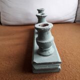 Vintage candle holder 3 candles in carved solid wood