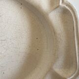19th-day polished earth dish with godrons