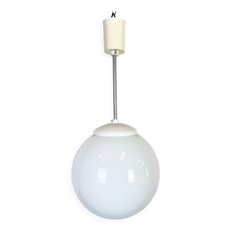 Vintage Chandelier with Milk Glass from Elektrosvit, 1960s