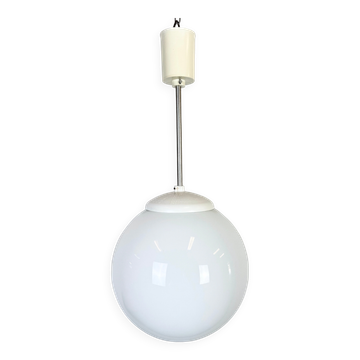 Vintage Chandelier with Milk Glass from Elektrosvit, 1960s
