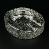 Vintage frosted glass ashtray by Kosta Boda, Sweden, 1970s.