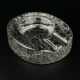 Vintage frosted glass ashtray by Kosta Boda, Sweden, 1970s.