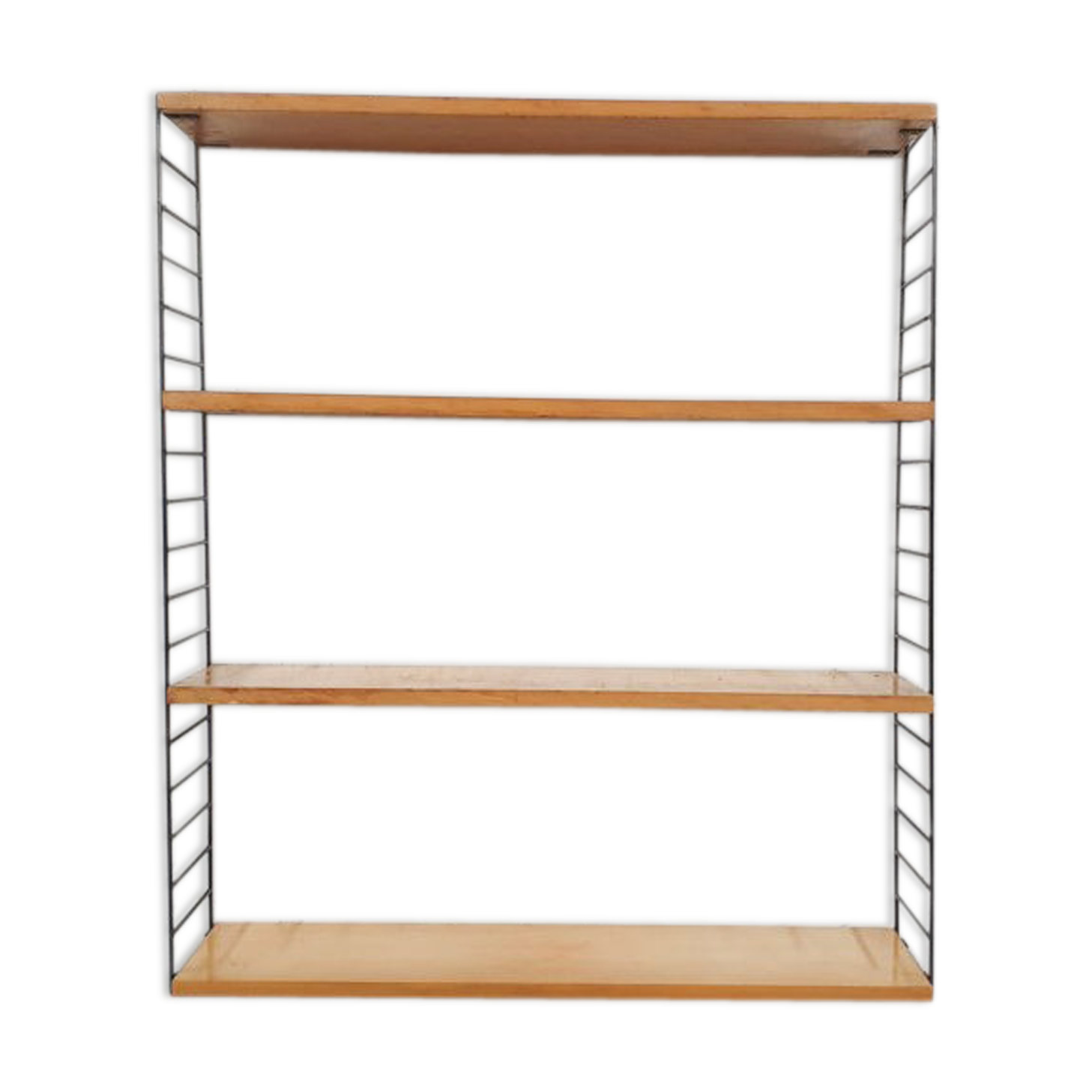 Vintage pinewood book shelves