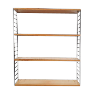 Vintage pinewood book shelves