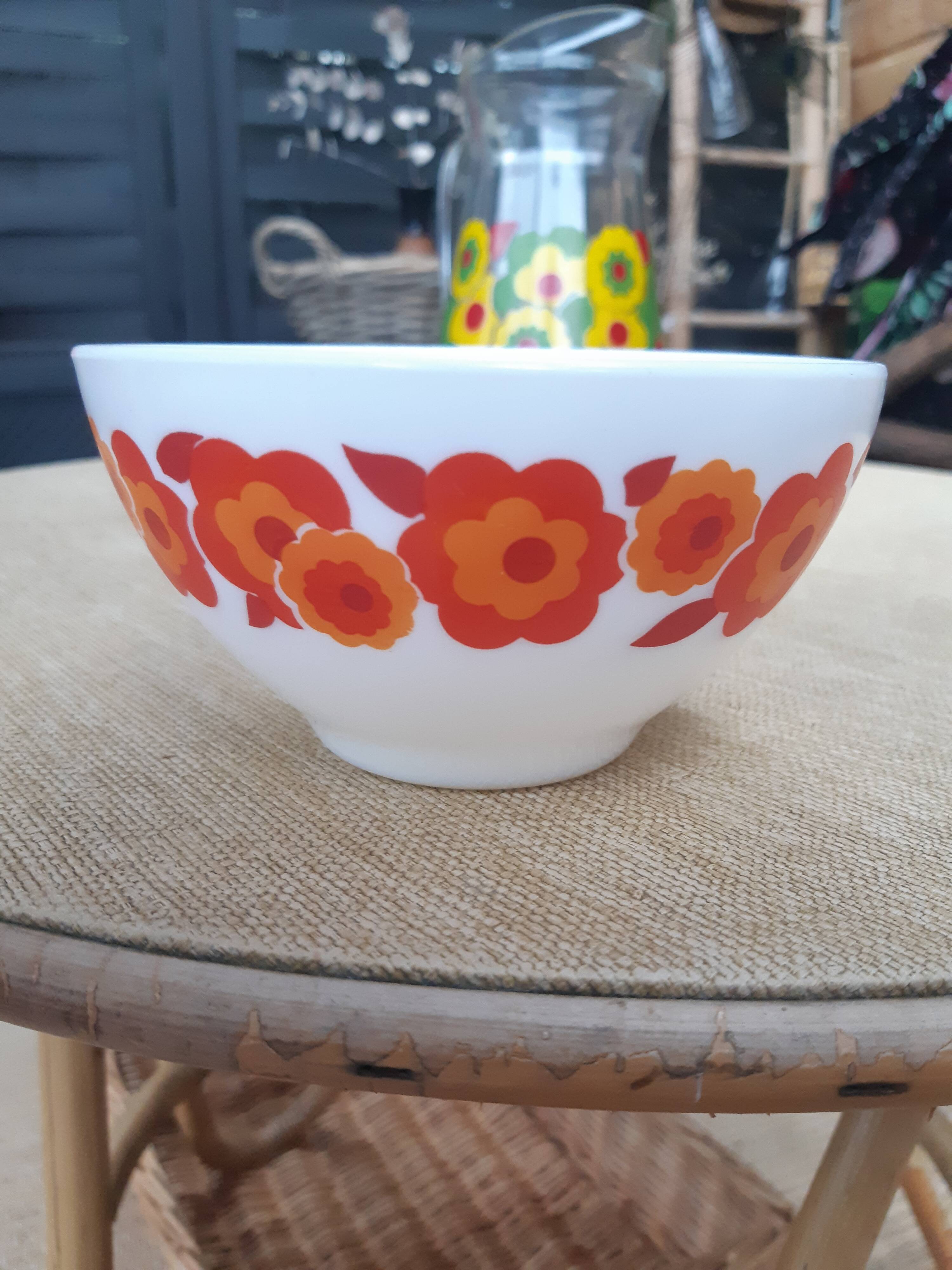 Rare vintage lotus arcopal bowl