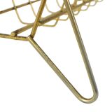 Vintage Design Gold Leaf Gilded Magazine Rack Magazines Sixties