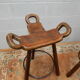 Pair tripod bar stool vintage scandinavian design
