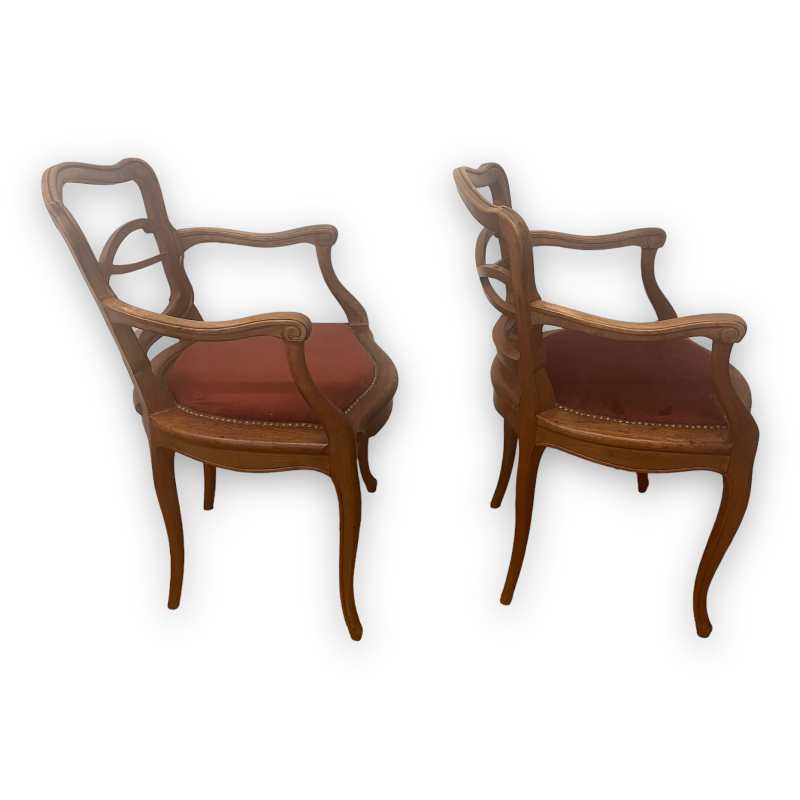 Two Louis XV style armchairs