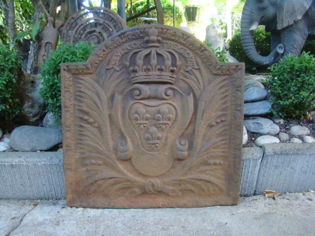old fireplace plate