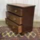 English commode with 3 drawers from the 19th century in mahogany.