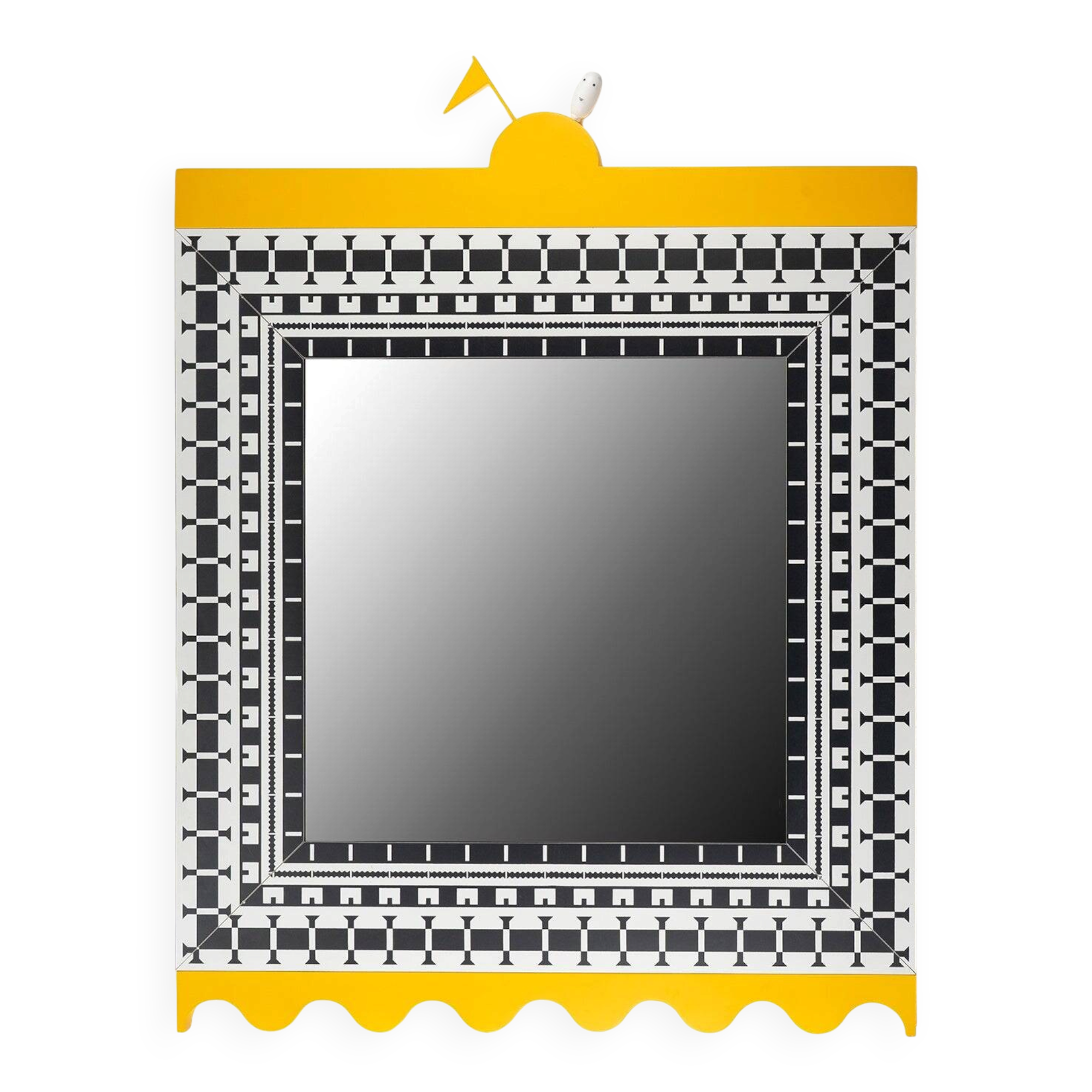 Wall mirror "Ollo" by Alessandro Mendini for Museo Alchimia, 1988