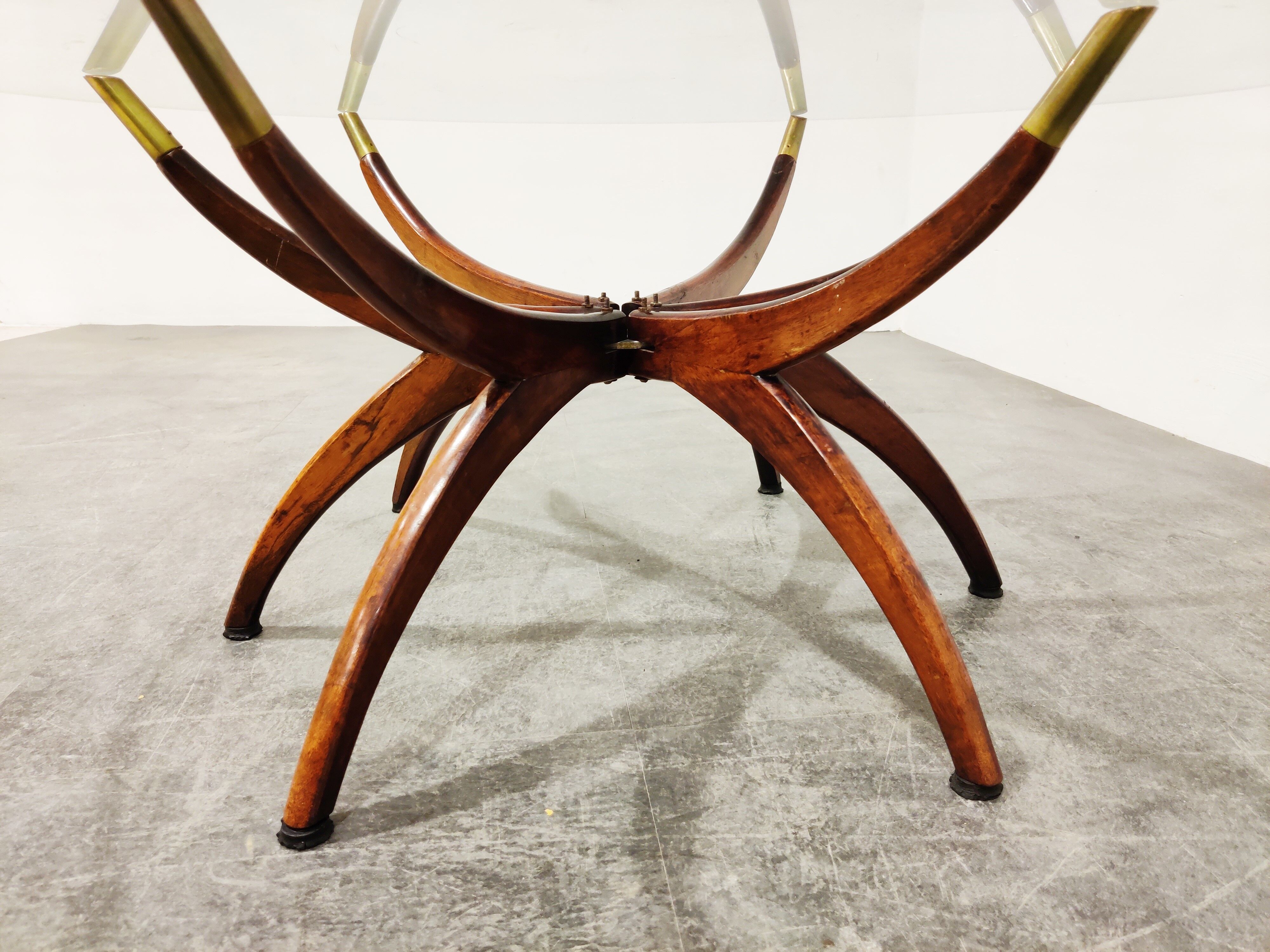 Mid century spider coffee table, 1950