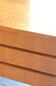 Bureau scandinave vintage en teck blond miel