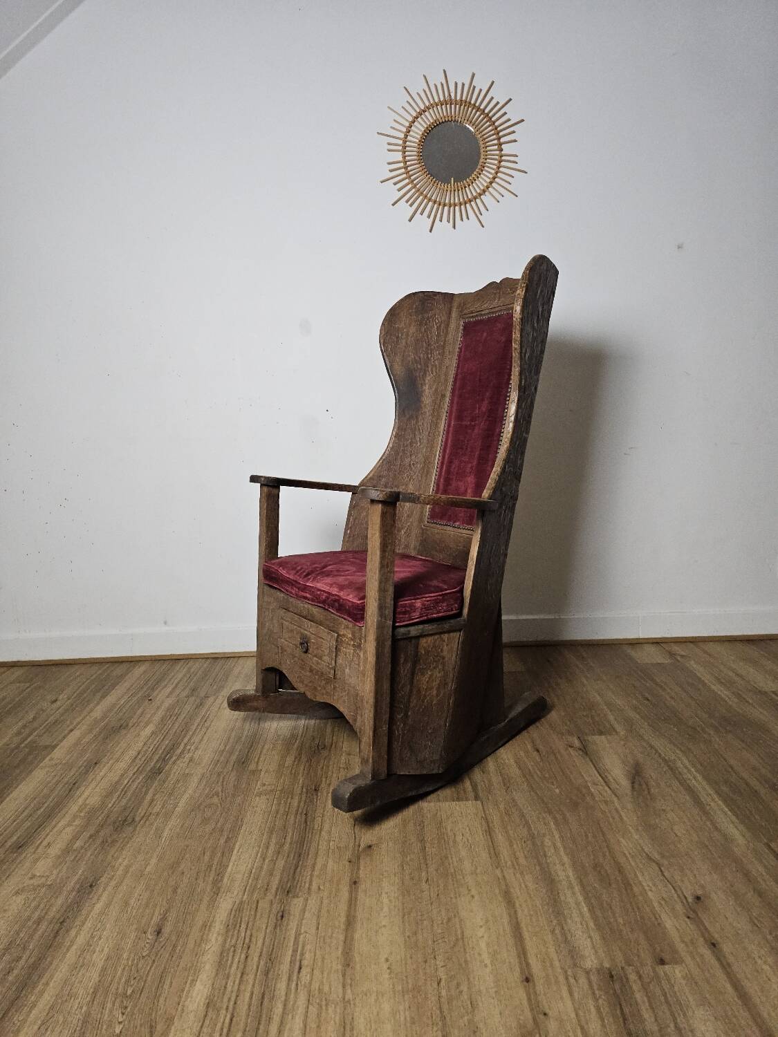 Brutalist Rocking Chair, 19th Century