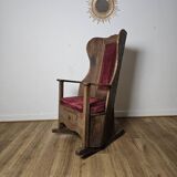 Brutalist Rocking Chair, 19th Century
