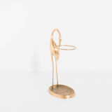Vintage brass heron bird umbrella stand