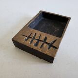 Cendrier en bronze attribué a Jacques Lauterbach Plante vintage des années