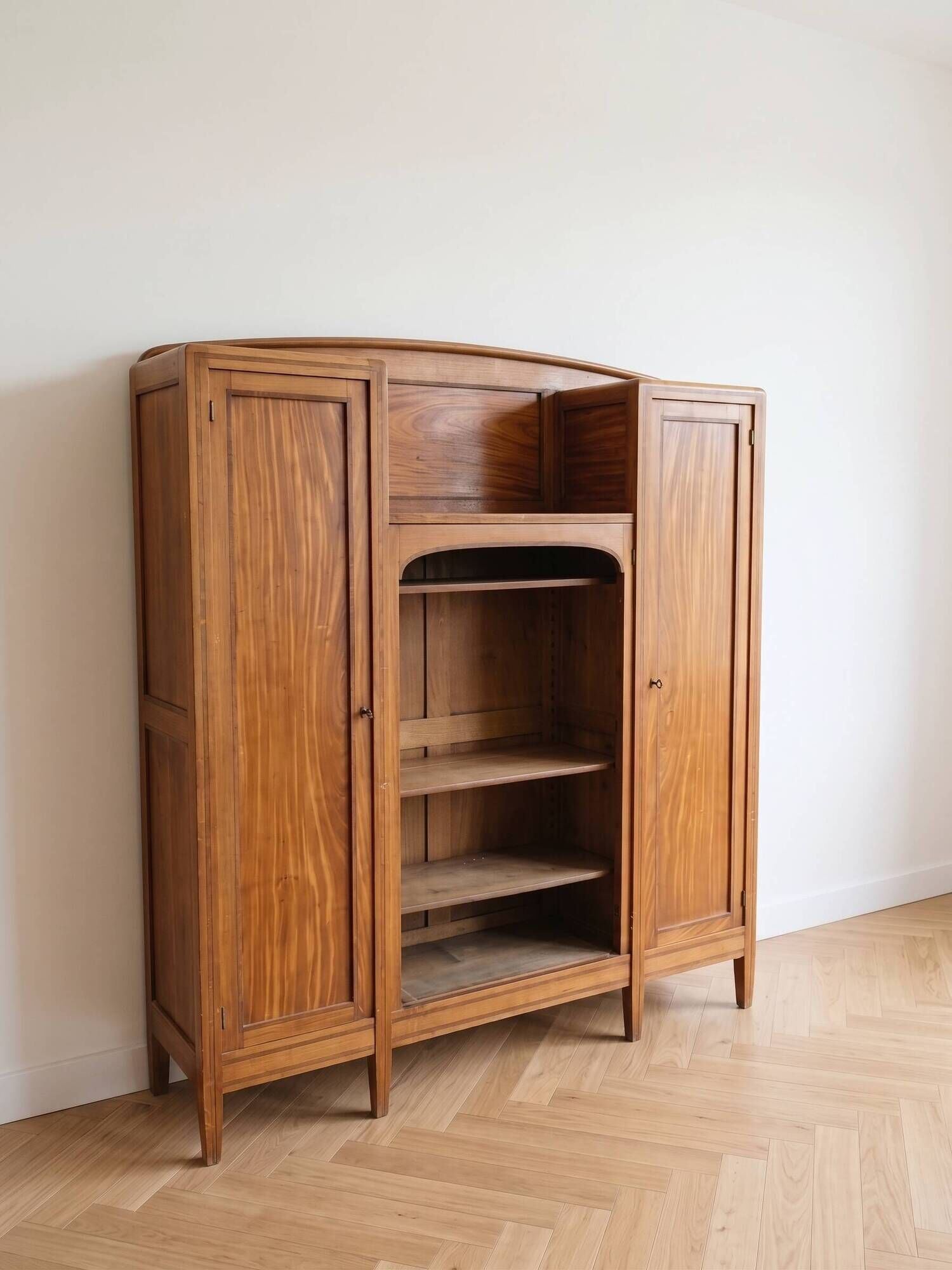 Meuble de rangement vintage des années 70 en bois