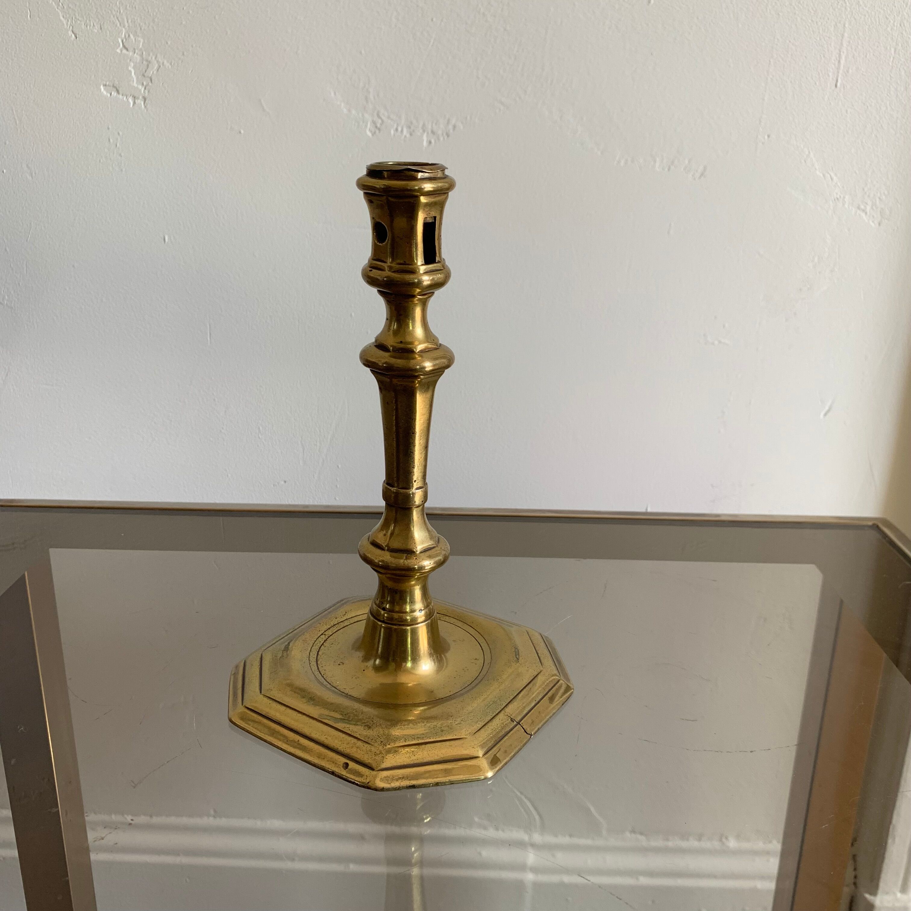 Brass candle holder