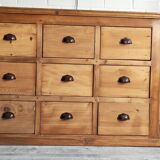 Trades furniture 9 drawer pine handles shells