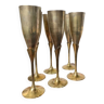 Flûtes de champagne en laiton