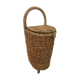Basket woven wicker, trolley on wheels