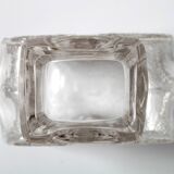 Pressed Glass Vase On The Rocks by Heiner Düsterhaus / Walther Glas / 1972