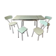Table formica extensions 150 cm with 4 seats