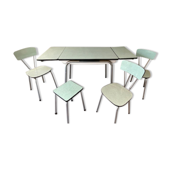 Table formica extensions 150 cm with 4 seats
