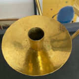 Pair of modernist bronze candlesticks