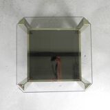 Belgo Chrom coffee table with 2 glass plates, 1970s
