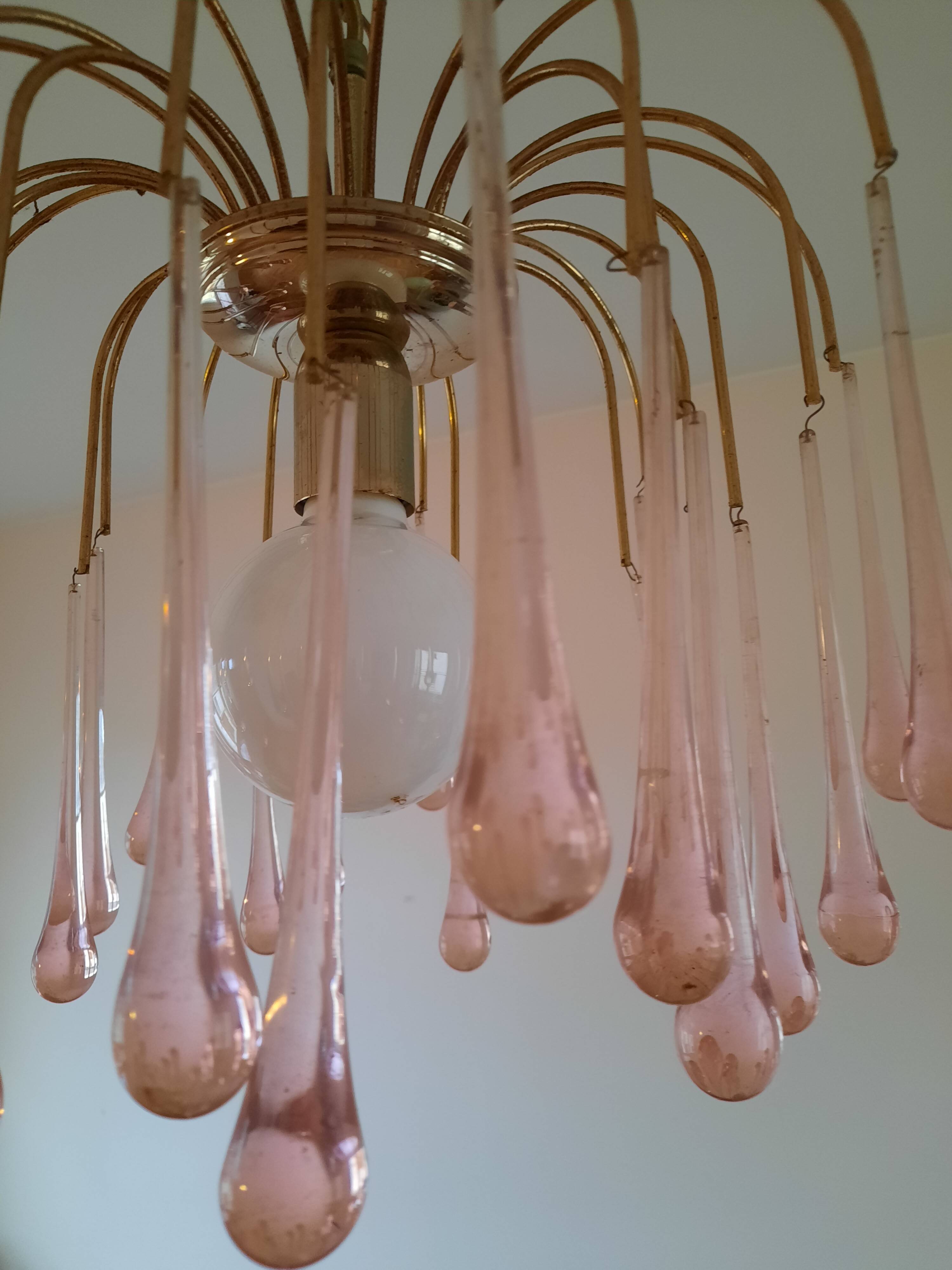 Lustre drops of water by Paolo Venini , 60s-70s