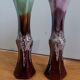 Vases soliflores flammés Vallauris