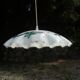 Opal glass chandelier 80s