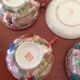 Ensemble de 8 anciennes tasses porcelaine fine japon et 2 sous tasses